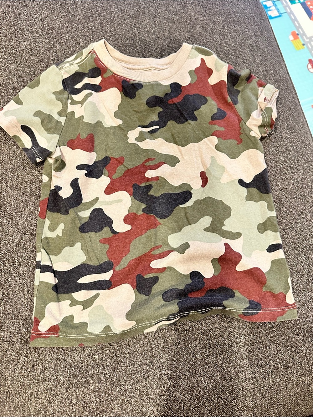 🤑EU Cat & Jack Kids Camo Short Sleeve Tee🤑